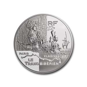 pièce Travelling_around_the_world-The_Transsiberien-silver_1euros1-2_Obverse