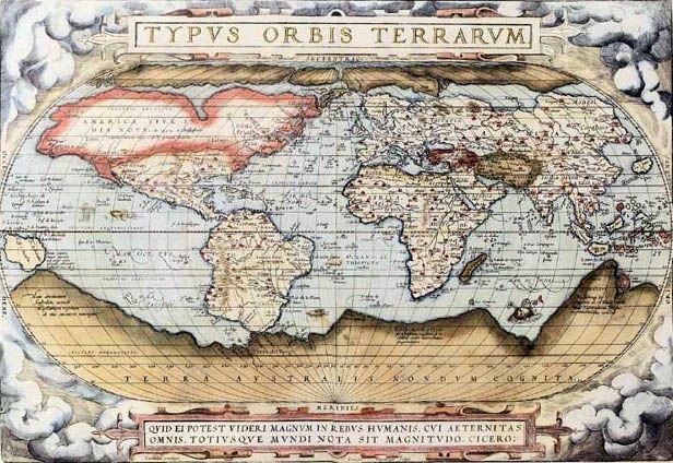 Carte du Mode d'Ortelius, 1570