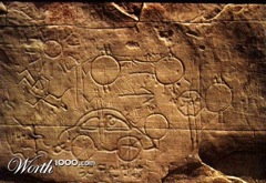 petroglyphe bas relief