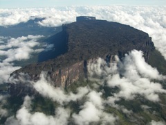 Tepuy Roraima, Venezuela. A inspiré le Monde Perdu de Conan Doyle